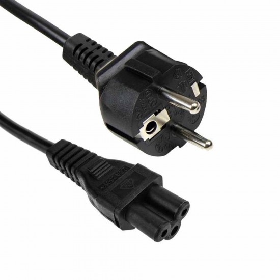 CABLE DE ALIMENTACIÓN TRÉBOL PARA CARGADORES IEC-60320 C5