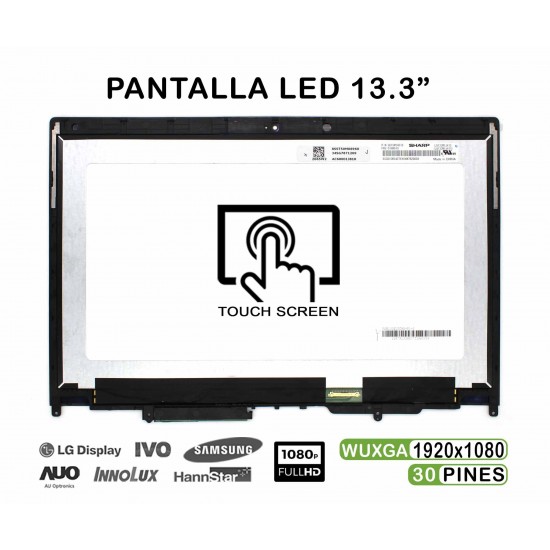 PANTALLA CON TÁCTIL DE 13.3" PARA PORTÁTIL LENOVO THINKPAD X380 YOGA 20LH