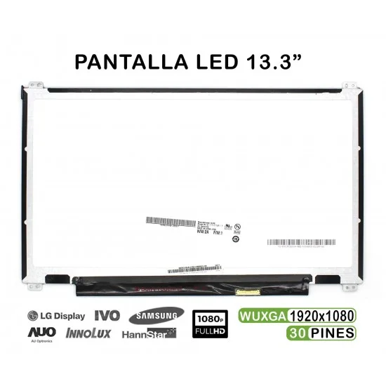 PANTALLA LED DE 13.3" PARA PORTÁTIL NV133FHM-N42 N133HCE-EAA REV.C1 FULLHD PANTALLA LED DE 13.3" PARA PORTÁTIL NV133FHM-N42 N133HCE-EAA REV.C1 FULLHD
