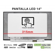 PANTALLA LED TÁCTIL DE 14" PARA PORTÁTIL R140NWF5 RA HW: 2.1 FW:0.0 FHD 40PINES 315MM PANTALLA LED TÁCTIL DE 14" PARA PORTÁTIL R140NWF5 RA HW: 2.1 FW:0.0 FHD 40PINES 315MM