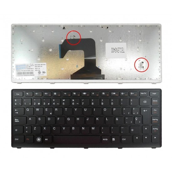 TECLADO PARA PORTÁTIL LENOVO IDEAPAD S300 S400 SERIES 25208657 V127920JK2
