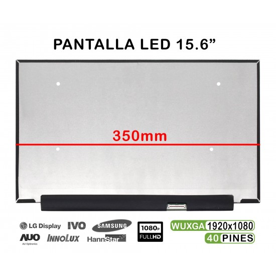 PANTALLA LED DE 15.6" PARA PORTÁTIL LM156LF2L01 350MM FHD 40 PINES