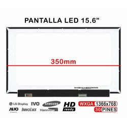 PANTALLA LED MATE MATE DE 15.6" PARA PORTÁTIL N156BGA-EA3 REV.C5 350MM 30 PINES