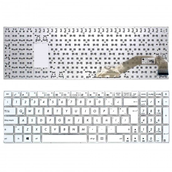 TECLADO PARA PORTÁTIL ASUS F541 F541S F541SA F541SC F541U F541UA BLANCO LATINO TECLADO PARA PORTÁTIL ASUS F541 F541S F541SA F541SC F541U F541UA BLANCO LATINO