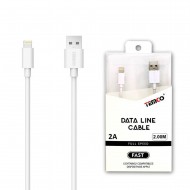 CABLE USB A LIGHTNING 2A 2M BLANCO CABLE USB A LIGHTNING 2A 2M BLANCO