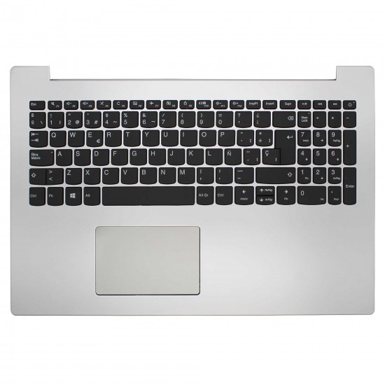 CARCASA SUPERIOR CON TECLADO PARA PORTÁTIL LENOVO IDEAPAD 320-15IAP 320-15IKB 320-15IS PLATA