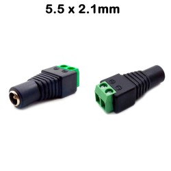 CONECTOR JACK HEMBRA 5.5MM X 2.1MM PARA CCTV CONECTORES CONECTOR JACK HEMBRA 5.5MM X 2.1MM PARA CCTV CONECTORES
