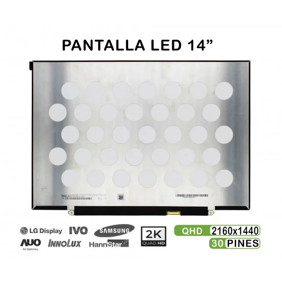 PANTALLA LED DE 14" PARA PORTÁTIL P140ZKA-BZ1 30 PINES 2K