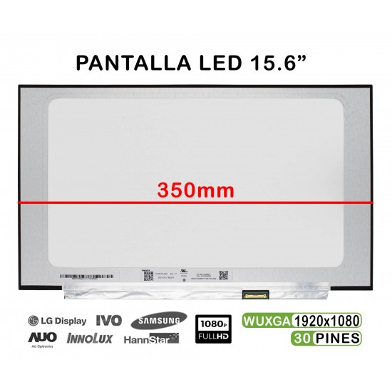 PANTALLA 15.6" B156HTN06.2 NV156FHM-N68 NV156FHM-N52 NV156FHM-N4X FHD BRILLO PARA PORTÁTIL PANTALLA 15.6" B156HTN06.2 NV156FHM-N68 NV156FHM-N52 NV156FHM-N4X FHD BRILLO PARA PORTÁTIL