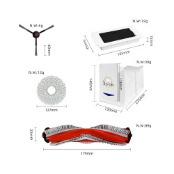 KIT DE RECAMBIOS PARA ASPIRADORA YEEDI M12 PRO PLUS KIT DE RECAMBIOS PARA ASPIRADORA YEEDI M12 PRO PLUS