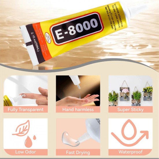 Pegamento E-8000 15ml reparación para pantalla de teléfono móvil DIY