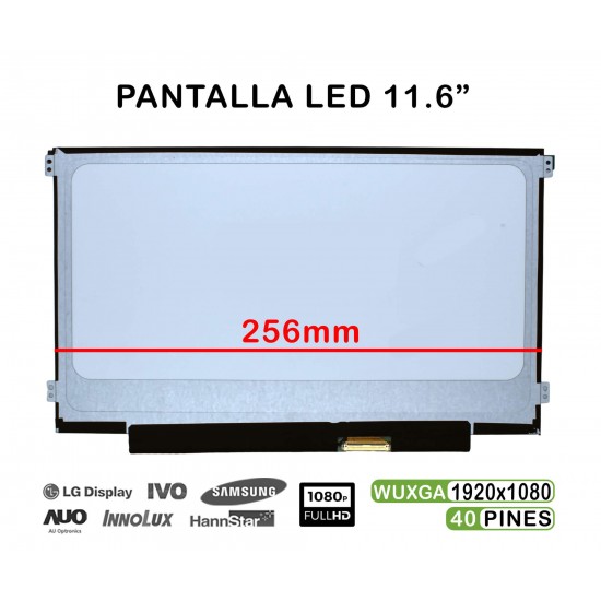 PANTALLA LED DE 11.6" PARA PORTÁTIL B116XAB01.0 30 PINES