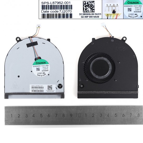 VENTILADOR GPU PARA PORTÁTIL HP ENVY 17M-CG TPN-C146 L87962-001