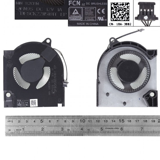 VENTILADOR GPU PARA PORTÁTIL DELL G15 5510 5511 RTX3060 RTX3050 RTX3060 RTX3050