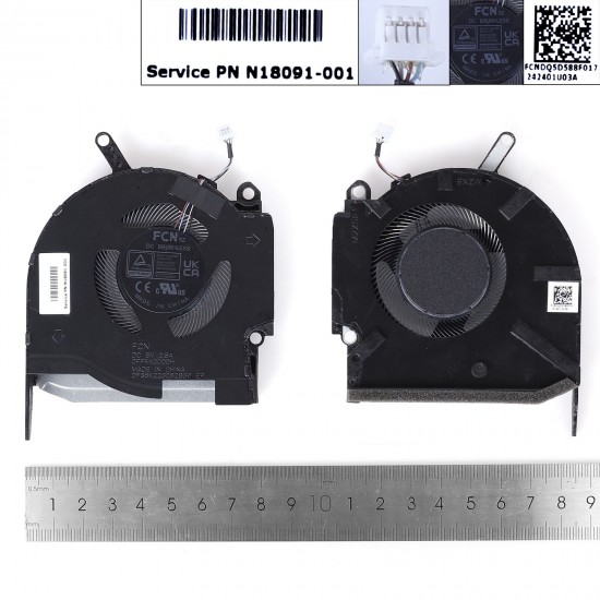 VENTILADOR GPU PARA PORTÁTIL HP OMEN 16-K 16-N TPN-Q280 TPN-Q280 VENTILADOR GPU PARA PORTÁTIL HP OMEN 16-K 16-N TPN-Q280 TPN-Q280