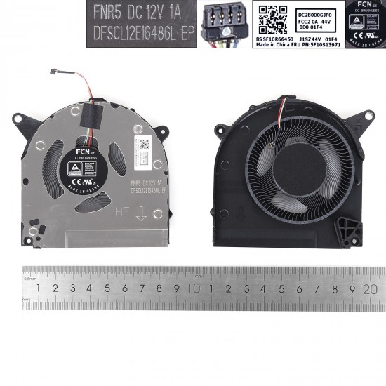 VENTILADOR PARA PORTÁTIL LENOVO R9000X S7-15ACH6 S7-15IMH05 2021 12V