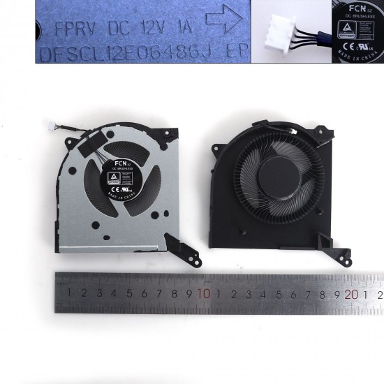 VENTILADORES CPU + GPU PARA PORTÁTIL LENOVO LEGION Y9000K IAX7 R9000K 2022 LEGION7 16IAX7 12V