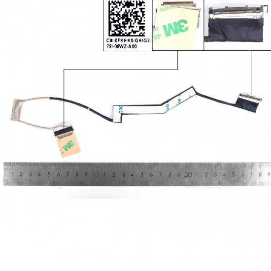 CABLE FLEX PARA PORTÁTIL DELL VOSTRO 7570 7580 0FKHK0 DC02002T900 30 PINES