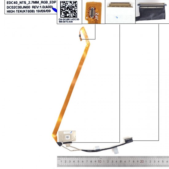 CABLE FLEX PARA PORTÁTIL DELL LATITUDE 7400 E7400 0XV96Y DC02C00JN00 30 PINES