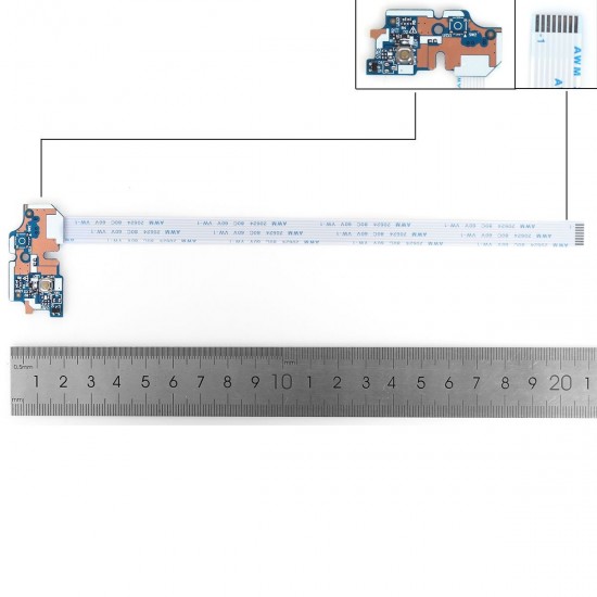 PLACA DE BOTÓN DE ENCENDIDO CON CABLE PARA PORTÁTIL ACER V3-571G V3-531G E1-531 E1-521 LS-7912P