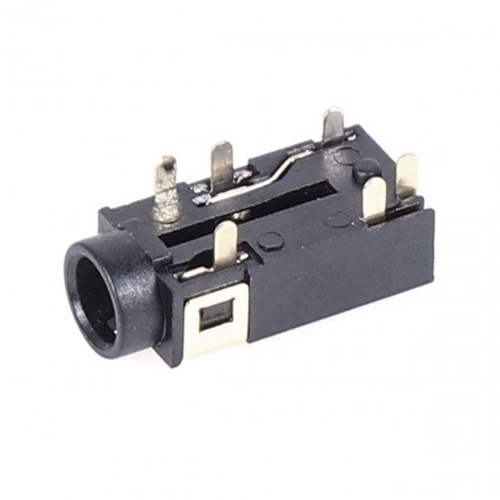 CONECTOR PARA AUTICULARES JACK 3,5 DIP DE 6 PINES SMD PJ-342E