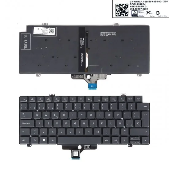 TECLADO PARA PORTÁTIL DELL LATITUDE 7410 7420 5420 0H4XRJ NSK-EB0BW 01 RETROILUMINADO NEGRO