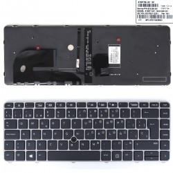 TECLADO RETROILUMINADO PARA PORTÁTIL HP 840 G3 745 G3 848 G3 840 G4 745 G4 ZBOOK 12-0155C-DZ01-K19 PLATA