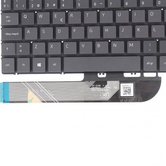 TECLADO RETROILUMINADO PARA PORTÁTIL DELL 7591 7590 P83F 5580 5584 5593 5598 GRIS