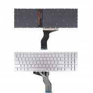 TECLADO PARA PORTÁTIL HP PAVILION 15-BS RETROILUMINADO PLATA