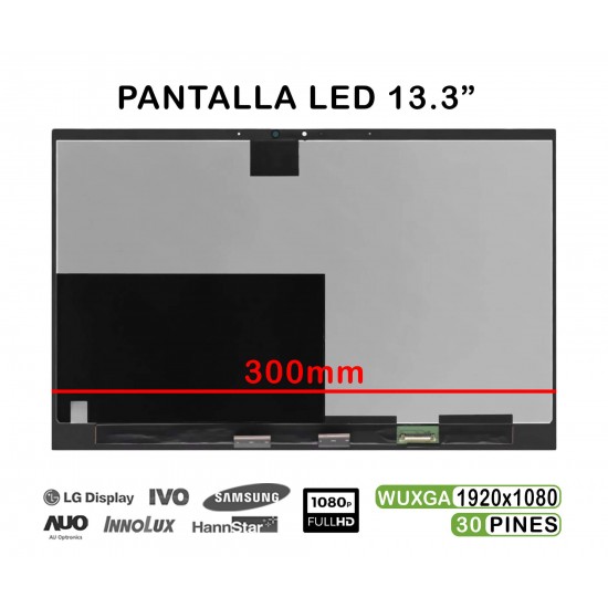 PANTALLA LED DE 13.3" PARA PORTÁTIL ASUS ZENBOOK FLIP 13 UX363E FHD OLED PANTALLA LED DE 13.3" PARA PORTÁTIL ASUS ZENBOOK FLIP 13 UX363E FHD OLED