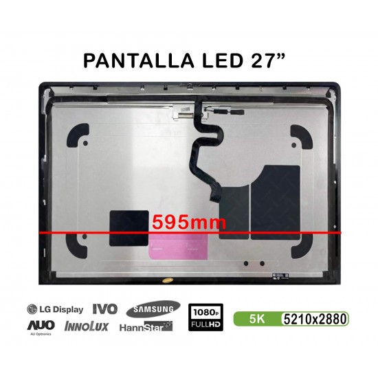 PANTALLA LED COMPLETA DE 27" PARA PORTÁTIL APPLE IMAC PRO A1862 5K 2017 SERIES LM270QQ1(SD)(D1)