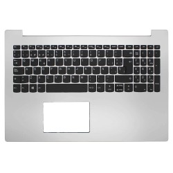 CARCASA SUPERIOR CON TECLADO PARA PORTÁTIL LENOVO IDEAPAD 320-15IKB PLATA