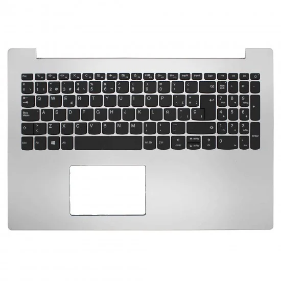 CARCASA SUPERIOR CON TECLADO PARA PORTÁTIL LENOVO IDEAPAD 320-15IKB PLATA