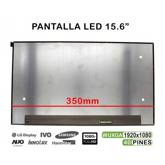 PANTALLA LED DE 15.6" FHD NV156FHM-T0A V8.1 40 PIN