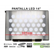 PANTALLA LED 14" PARA PORTÁTIL TV140WTM-NH0 2160X1440 30 PINES