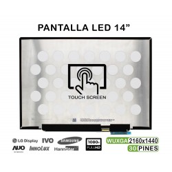PANTALLA LED TÁCTIL 14" PARA PORTÁTIL TV140WTM-NH0 2160X1440 30 PINES