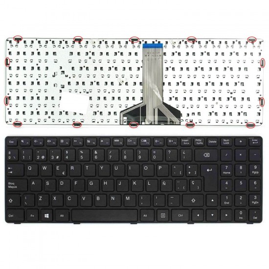 TECLADO PARA PORTÁTIL LENOVO IDEAPAD 100-15IBD 100-15IBY 300-15 B50-80 5N20K25452 TECLADO PARA PORTÁTIL LENOVO IDEAPAD 100-15IBD 100-15IBY 300-15 B50-80 5N20K25452