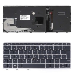 TECLADO RETROILUMINADO PARA PORTÁTIL HP ELITEBOOK 830 G5 830 G6 735 G3 836 G5 730 G5 730 G6 12-0153C-DZ01-K19