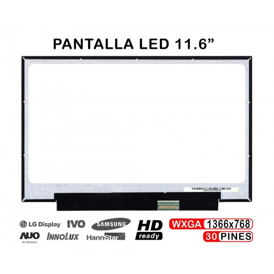 PANTALLA 11.6" NV116WHM-N47 PARA PORTÁTIL PANTALLA 11.6" NV116WHM-N47 PARA PORTÁTIL