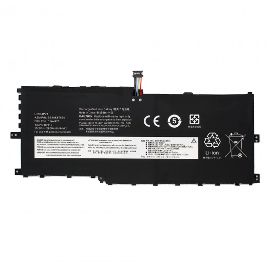 BATERÍA PARA PORTÁTIL LENOVO THINKPAD X1 YOGA GEN 3 Gen 2018 Series L17C4P71 L17M4P71 L17M4P73
