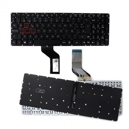 TECLADO RETROILUMINADO PARA PORTÁTIL ACER ASPIRE VX15 VX5-591 VX5-591G