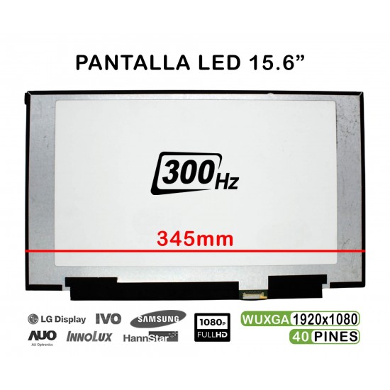 PANTALLA CASI NUEVA  DE 15.6" PARA PORTÁTIL LQ156M1JW25 LED 1920×1080