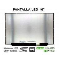 PANTALLA LED DE 16" PARA PORTÁTIL NV160WUM-NH0 30 PINES FHD