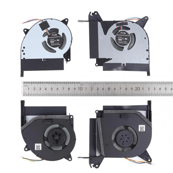 VENTILADORES CPU + GPU PARA PORTÁTIL ASUS ROG STRIX RTX SCAR II GL704GW FL2D FL2F