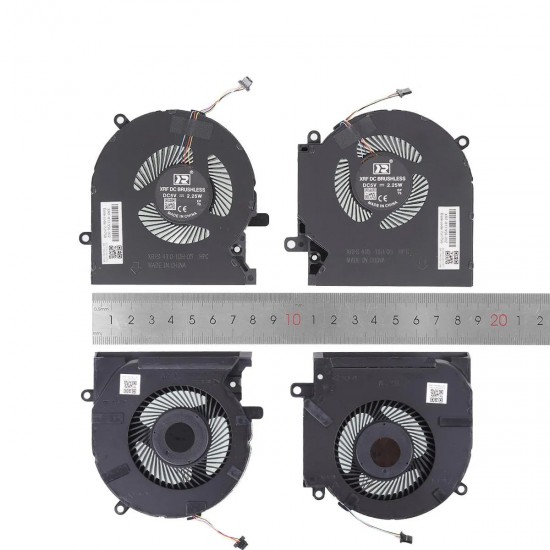 VENTILADORES CPU + GPU PARA PORTÁTIL HP OMEN 15-EK 15-EN TPN-Q236 TPN-Q238 5V
