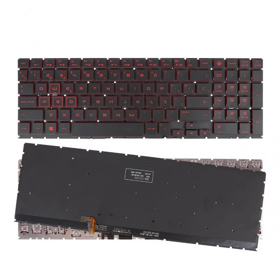 TECLADO RETROILUMINADO PARA PORTÁTIL HP OMEN 15-DC 15-DC000 15T-DC000 15-DC0010NR TPN-Q211 NEGRO TECLADO RETROILUMINADO PARA PORTÁTIL HP OMEN 15-DC 15-DC000 15T-DC000 15-DC0010NR TPN-Q211 NEGRO