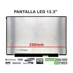 PANTALLA LED DE 13.3" PARA PORTÁTIL LP133WQ1-SPK4 NE133QDM-N65