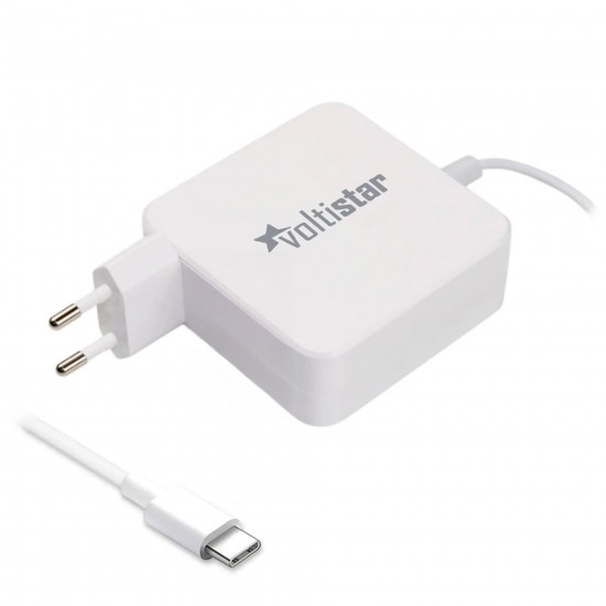 CARGADOR MULTIVOLTAJE USB-C PARA PORTÁTIL 5V-20V 3.25A 65W BLANCO