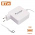 CARGADOR PARA PORTÁTIL APPLE MACBOOK USB-C 87W BLANCO