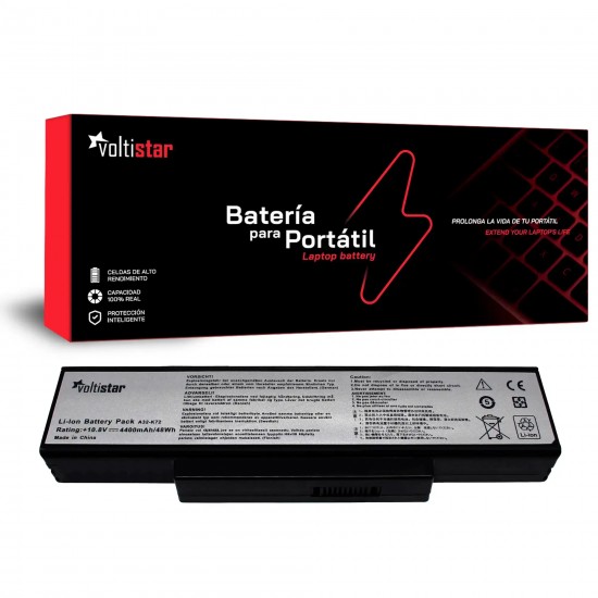 BATERÍA PARA PORTÁTIL ASUS K72 A72 A73 K73 SERIES A32-N71 BATERÍA PARA PORTÁTIL ASUS K72 A72 A73 K73 SERIES A32-N71